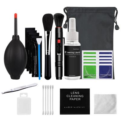 12Pcs DSLR Camera Cleaning Kit with Cleaning Swabs Cloth Lens Cleaning Pen Multifunctional Lens