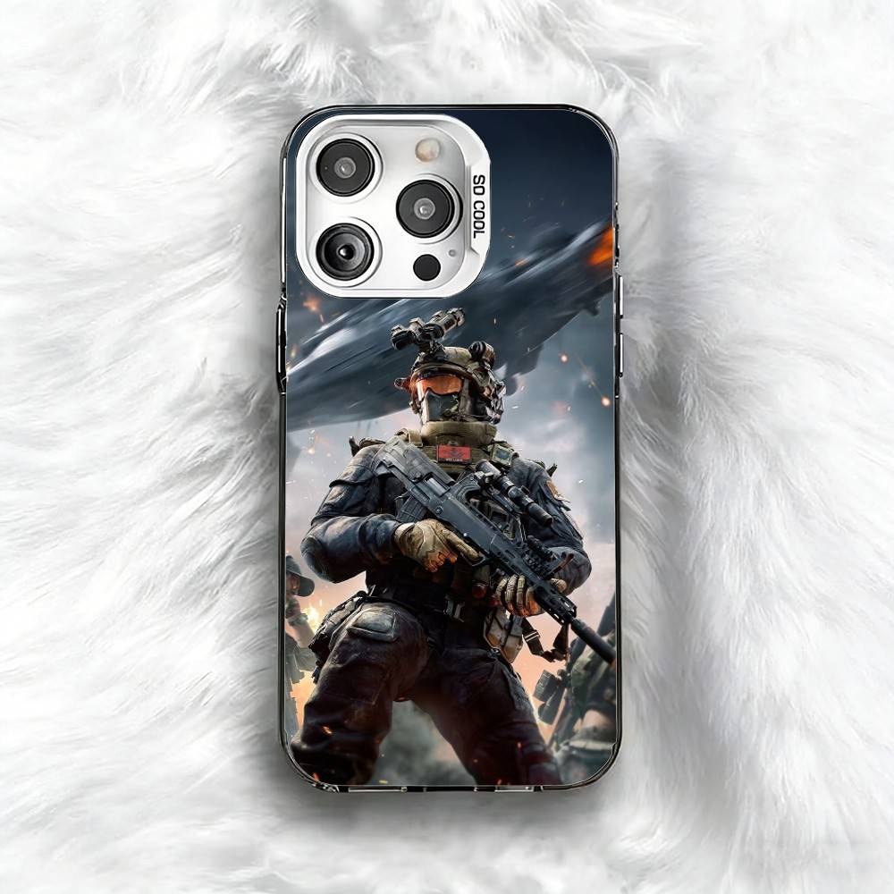 

Game D-Delta F-Force Phone Case For iPhone 16 17 15 14 12 13 Pro Max Black Color Shockproof Cover iPhone17PRO