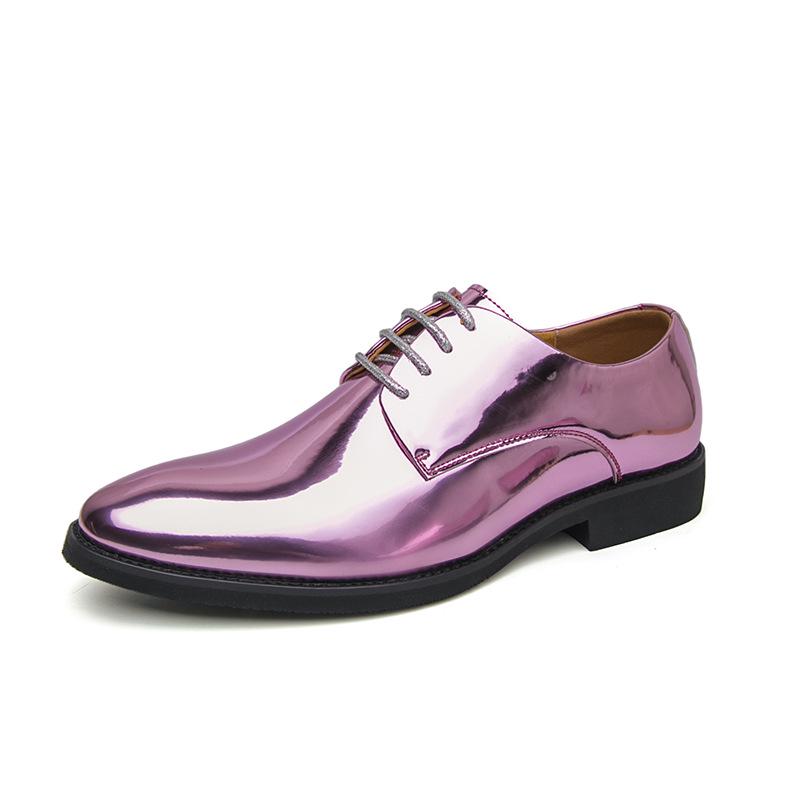 Men s Patent Leather Pointed Toe Shoes - Formal/Casual Wedding Groom Shoes British Style 48