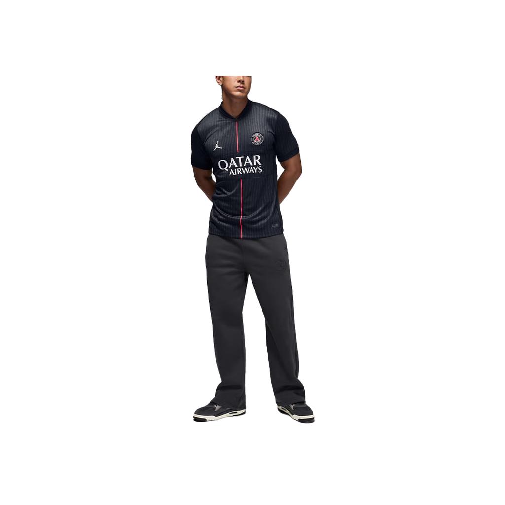 Jordan Paris Saint-Germain FW25 2025/26 Stadium Fourth Kit Color Block Pullover V-Neck Short Sleeve Football Shirt Men Tops HM3206-045
