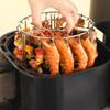 12/24/48 Skewers Air Fryer Stainless Steel Grill Vertical Skewer Hanging Oven Kebab Rack Kebab Holder Kitchen Gadgets Grill