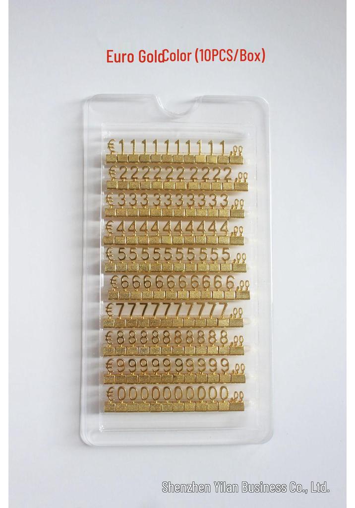 Gold Perfume Metal Currency Price Tags for Jewelry Accessories 3D Ornaments