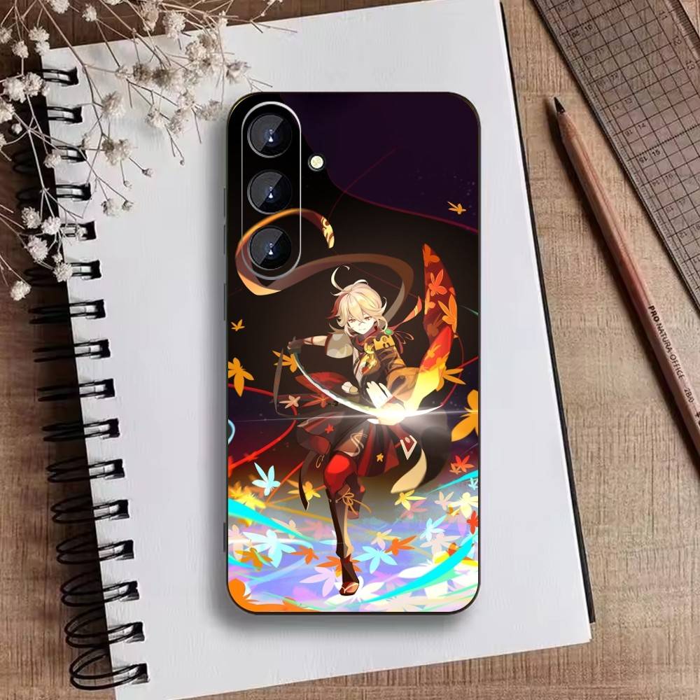 Genshin K-Kaedehara Kazuha Phone Case For Samsung Galaxy A73,A72,A71,A70,A52,A51 Others Soft Black Cover