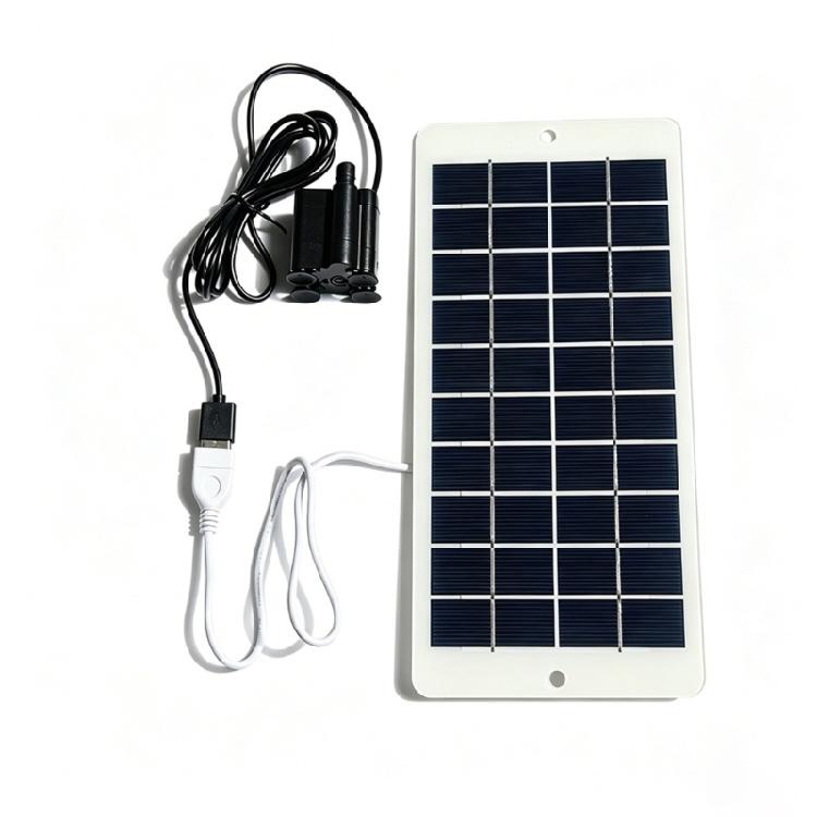 Garden Pond Solar Water Pump Kit, 4.5W Monocrystalline Module, 5V Water Pump, 170L/H Flow, 1M Head for Outdoor Water Areas and Display Planning