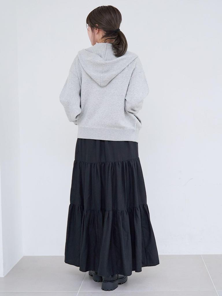 Cohen Sweat-Like Knit Zip Hoodie 76376000011 0970 BLACK(09) L