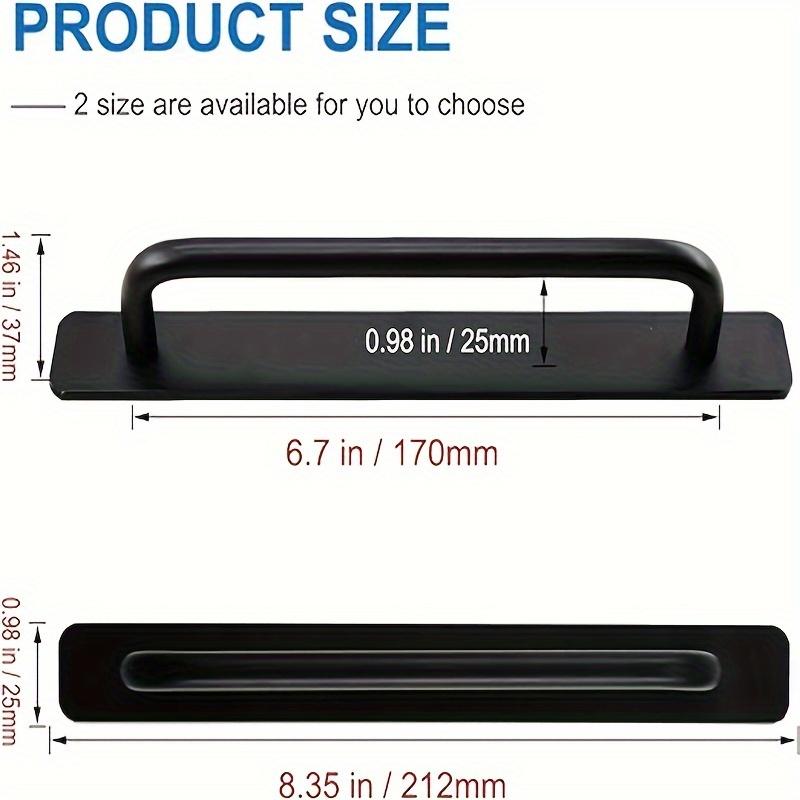 Adhesive Handle Cabinet Handle Drawer Non Drilled Push Pull Handle Adhesive Handle Suitable for Kitchen Cabinets Bathrooms