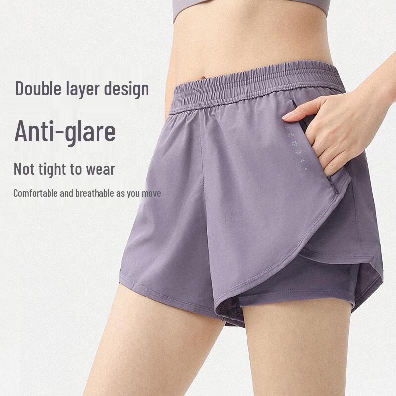 DRUR Women's 2-in-1 Athletic Shorts