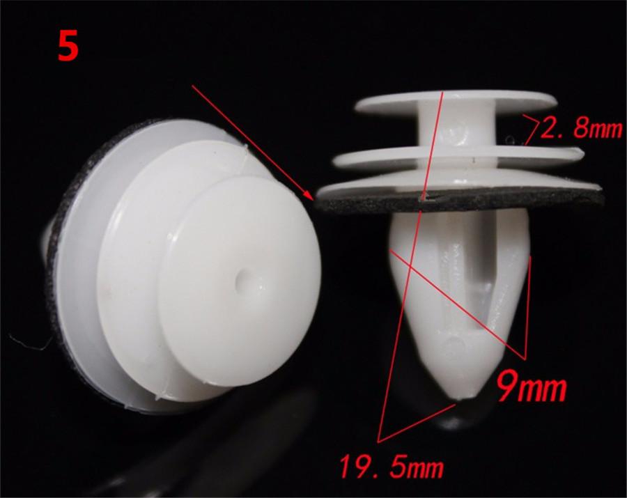 100X Mixed Auto Fastener Plastic Screw Rivet Clip For Car Dashboard Bumper Panel