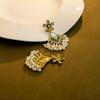 Fashion High-End Luxury Retro Temperament Literary Girl Flower Earrings Stud Earrings