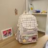 Schoolbag schoolbag girl sweet Japanese new high-value male college style fresh and sweet backpack light travel backpack