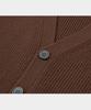 LETTERCOMO Essential V-Neck Cardigan Knit Brown