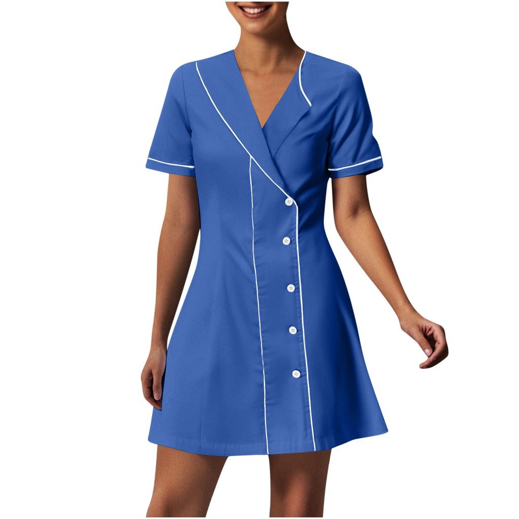 Women's Fashionable Pharmacr Uniform  Uniform Long And Short Sleeve Slim Fit Work Clothes