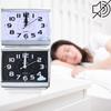 Silent Alarm Clock No Tick Wake Up Timer Quartz Large Number For Bedroom Kids