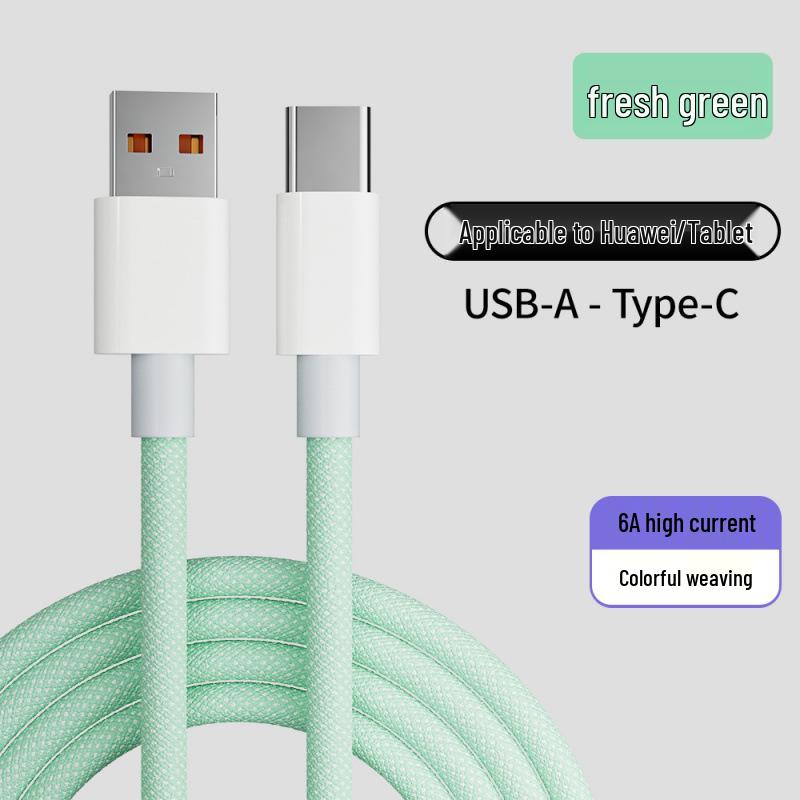 Fast Charging Braided Data Cable for Huawei & iPhone 15/15 Pro Max, PD 20W