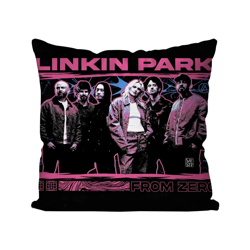 Band L-Linkin From Zero P-Park Pillow Case Square Pillow Bedroom Sofa Leisure Comfort Cushion Living Room Home Decoration 40X40