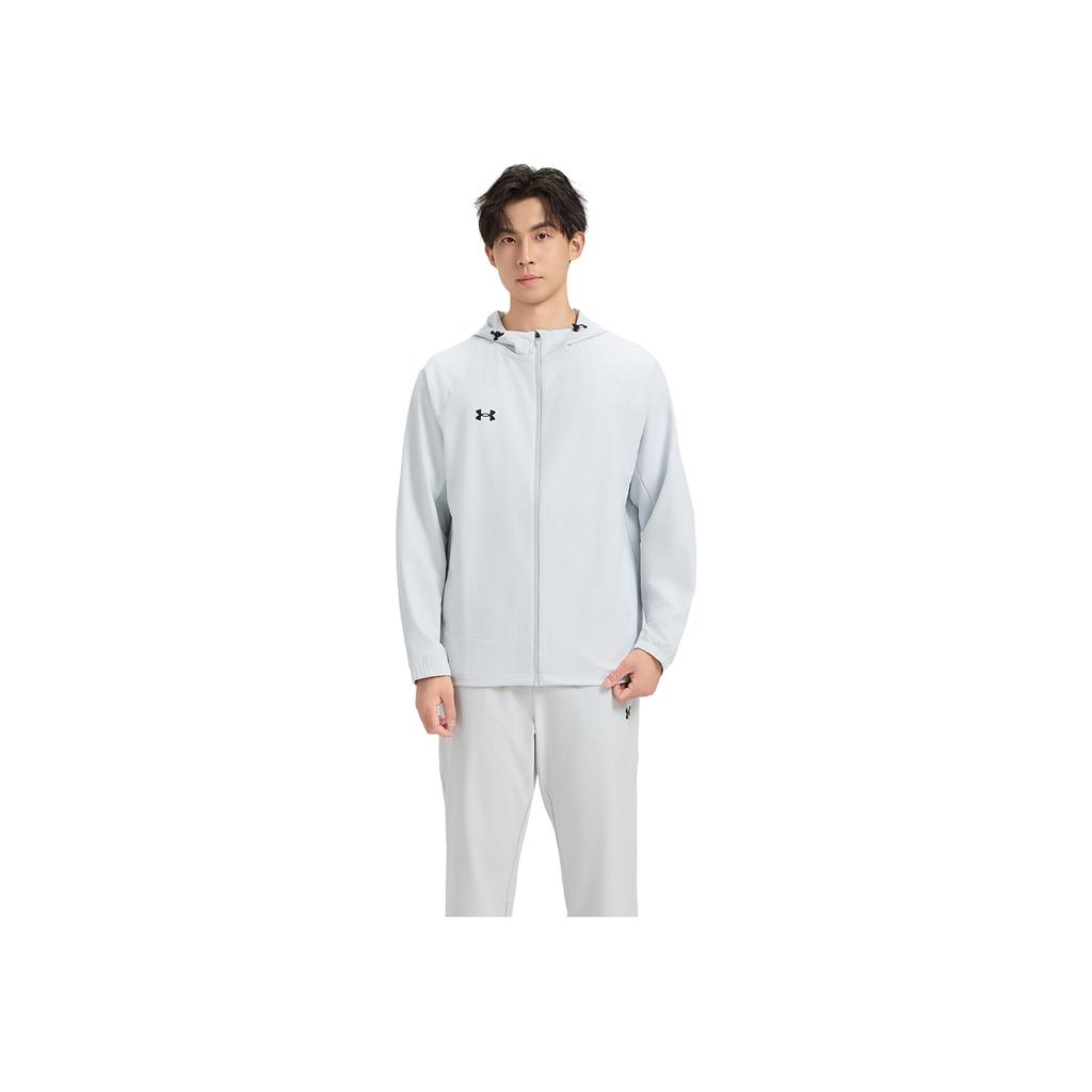 Under Armour Giacca con cappuccio antivento e resistente all'acqua, ampia, da esterno, per corsa e ciclismo, giacca unisex 25600401-014