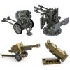 Assembled Building Block Soldier Miniature Accessories Weapon Howitzer Rocket Launcher Anti-Aircraft Gun Military Toy