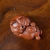 Yixing Purple Clay Tea Pet Animal Statue Lucky Cat Handmade Sculpture Jewelry Chinese Tea Set Accessories