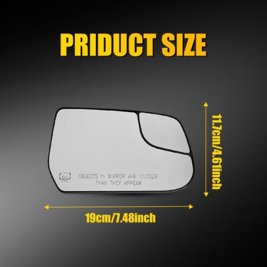 Right Heated Mirror Glass for 2010-2017 GMC Terrain Passenger Side OEM 22906958