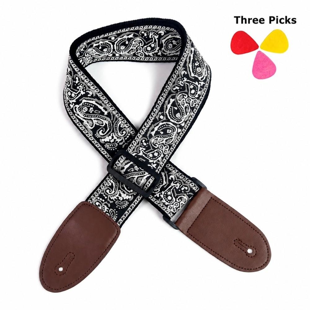 Leather Guitar Strap Acoustic Bass Strap Bass Acoustic Electric Guitar Ukulele Instruments