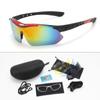 1Set Windproof Cycling Glass Set Dustproof Outdoor Sport Protective Glasses Set  Riding