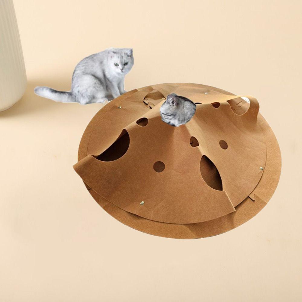 Safety Cat Tunnel Play Rug Durable Cat Rest Mat Creative Pet Toys Pad  Training Activit