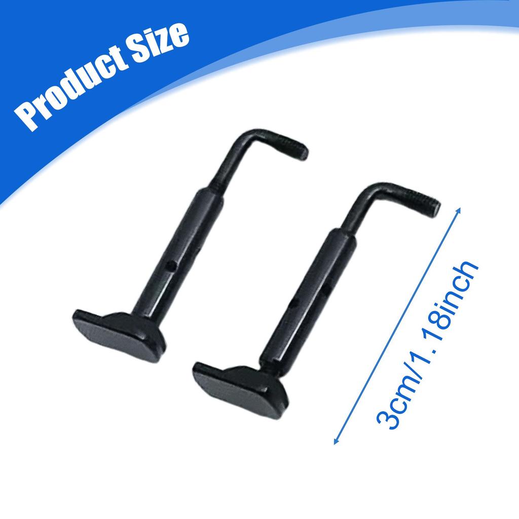 2 Pieces 4/4 Violin Chinrest Screws Sturdy Replacement Metal Easy Installation and Removal Musical Instrument Components