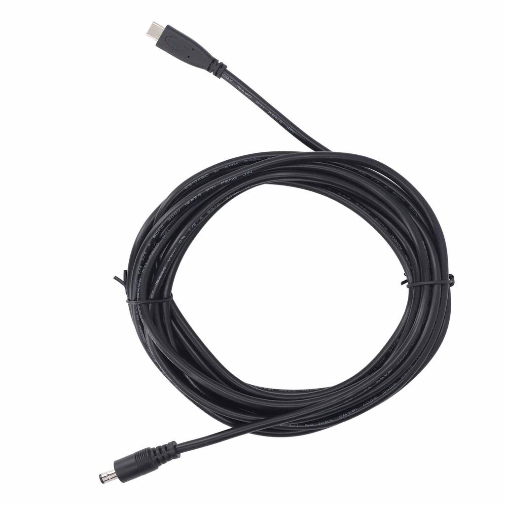 Type C to DC Satellite Power Cable PVC Water Resistant Satellite Antenna Cable Extension for