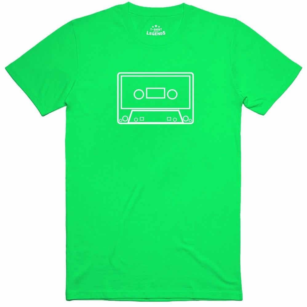 Cassette Tape Old School Retro Cult Music Unisexs Loose Fit Cotton TShirt S