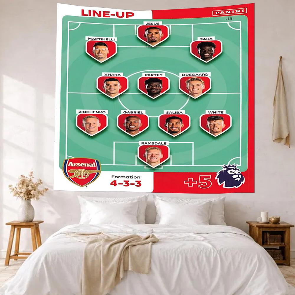 Arsenal Wall Decor Tapestry Art For Pet Memorial Birthdaywedding Party Backdrop Family Gift
