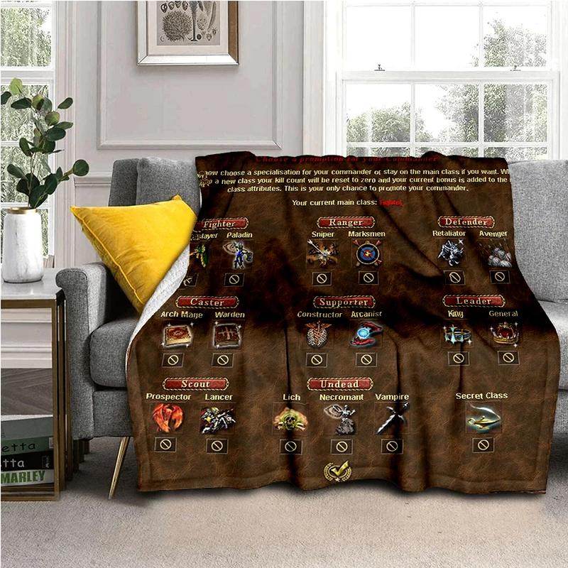 HOMM3 Heroes of Might and Magic Map 29 Style New Treasure Chest Blanket,Soft Throw Blanket for Home Bedroom Bed Sofa Travel Kid