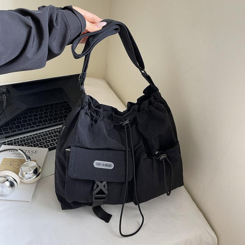 

Large Capacity Drawstring Bucket Bag for Women s New Trendy Fashion Drawstring Multi Pocket Casual Crossbody Bag Shoulder Bag .