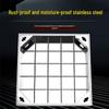 Stainless Steel Square Manhole Cover with Rain & Sewage Mark - 201/304 Decorative & Invisible Design