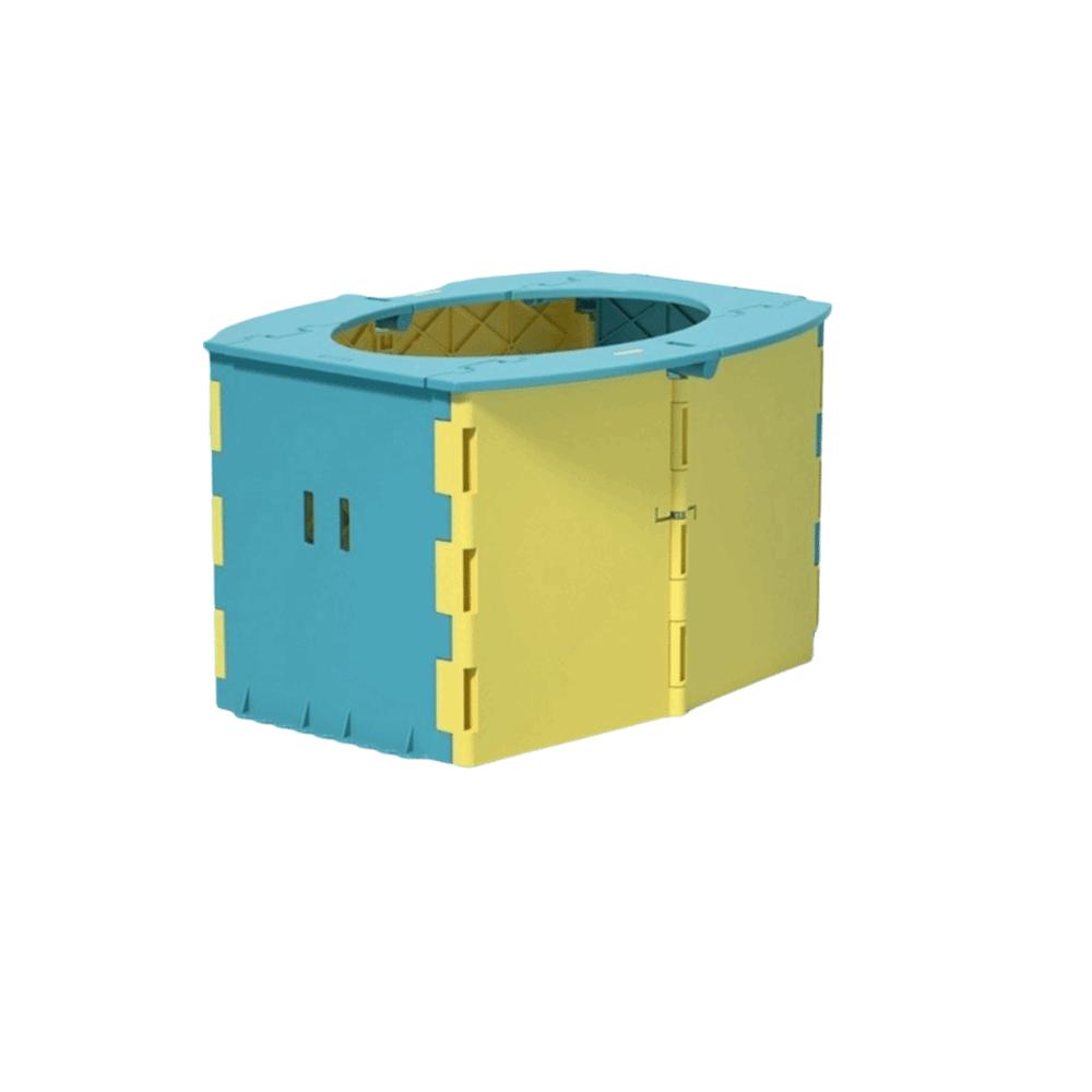 Plastic Foldable Baby Toilet Seat Easy Clean Potty Training Toilet Portable Travel Potty  Car жёлтый/синий