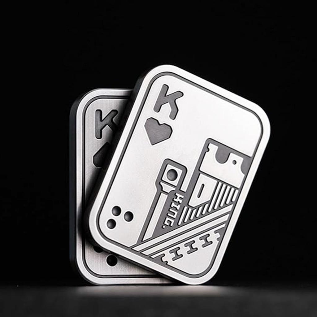 Fidget Spinner Kk Pop Fingerspitzen Kreisel Lösung Druckentlastung Spielzeug Push Poker Push Karte Edc Edelstahl Spielzeug Erwachsenen Geschenke