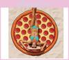 Hamburgers Donuts Pizza Design Motif Alimentaire Amusant Serviette de Plage avec Doublure en Coton Pour les Journées d'Été à la Piscine