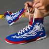 Men Wrestling Boots Boxing Sneakers Non-slip Squat Training Shoes Teenagers Knit Gym Training Fighting Sneakers Combat Trainers