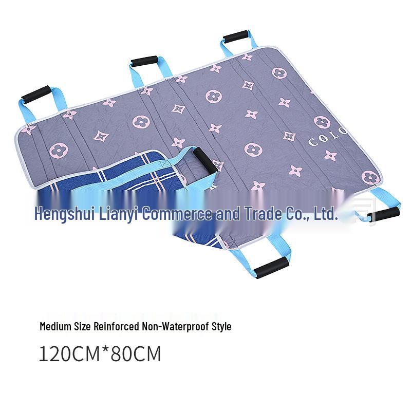Elderly Transfer & Repositioning Pad - Breathable Pure Cotton Shift Pad for Bedridden Aid