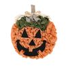 Wall Hanging Pumpkin Burlap Wreath Linen Halloween Pumpkin Wreath Decorative   Christmas
