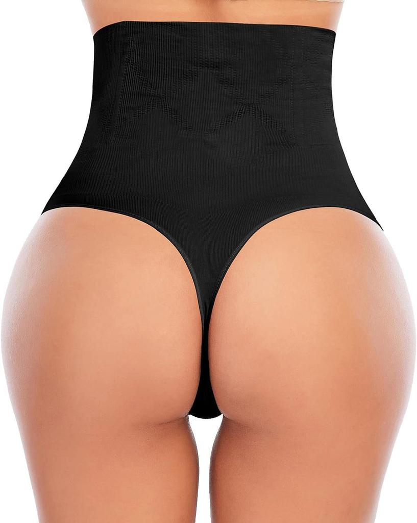 Women's Thong Butt-Lift Seamless High-Waist Shaping Pants with Steel Bone Support