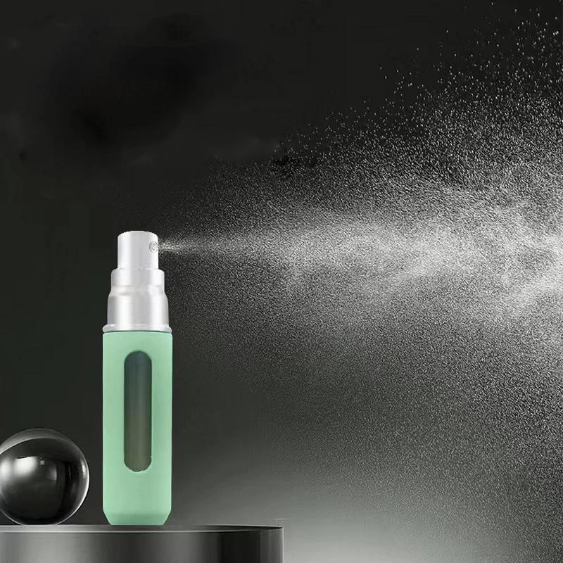 1pcs 5ml Candy Color Mini Travel Portable Bottom Filling Perfume Bottle Liquid Sub-Bottling Spray Refillable Jar Empty Cosmetic