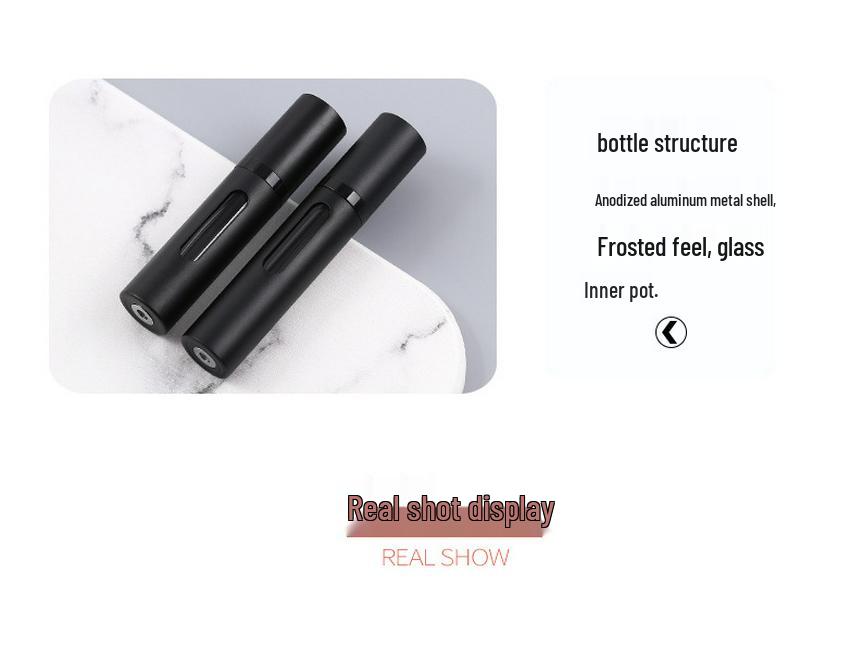 8ml Refillable Travel Perfume Bottle - Large Capacity Glass Spray with Bottom Filling