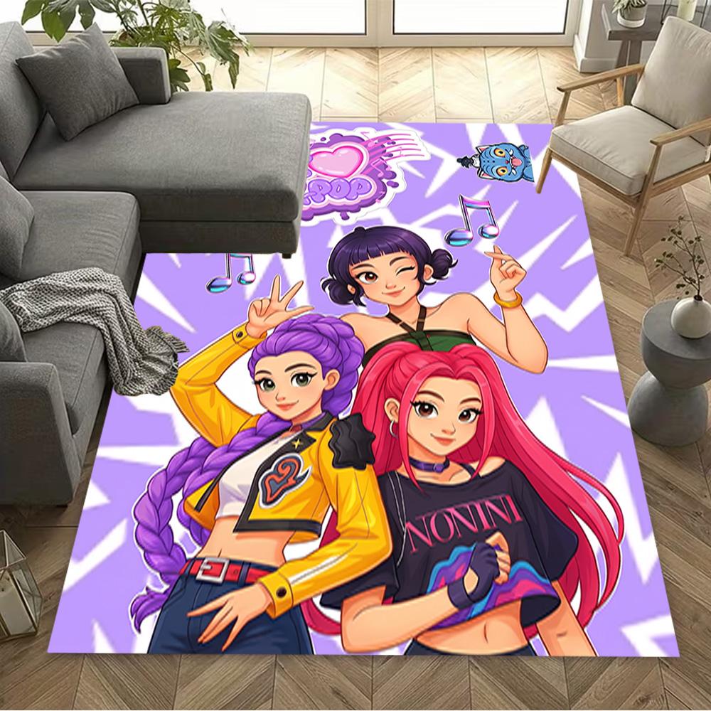 Galactic Trio Harmony Area Rug Suitable for Kitchen Study Room Dining Room Hallway Antislip Carpet Anime Office Decor Birthday/Christmas Gift