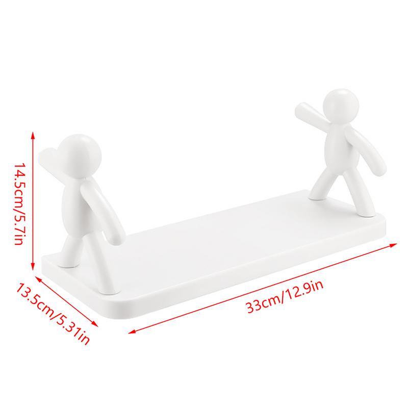 Jednoduchý závěsný držák na stěnu bez průrazu pro domácnost - tvarovaný zábradlí