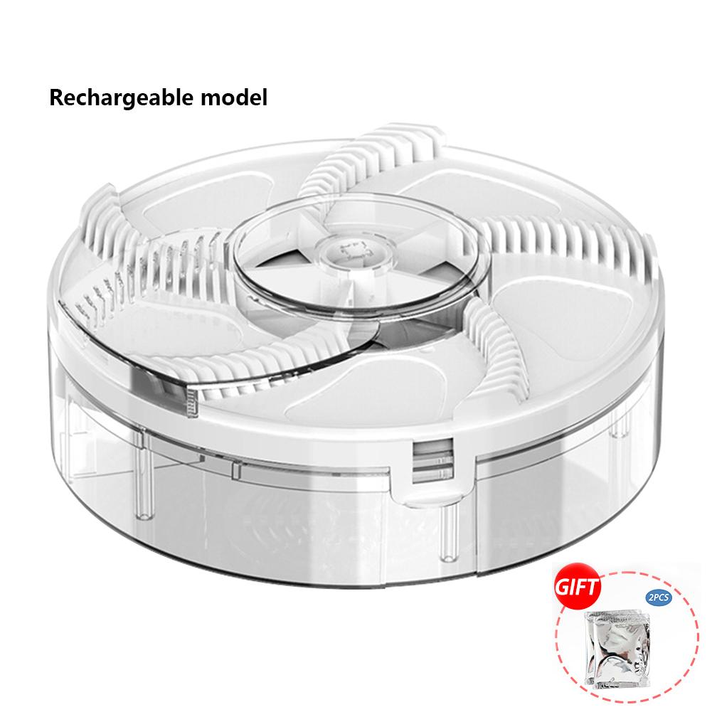 

Автоматическая ловушка для мух с зарядкой от USB-порта Физическая ловушка для мух Кухонная мухоловка Тихая ловушка для вредителей Отпугивание насекомых rechargeable version прозрачный