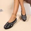 Fashion Ladies Shoes on Sale 2025 High Quality Women's Flats Fashion Rivet Daily Flats  Women New Best Seller Plus Size Flat Low Heels