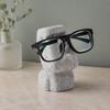 Bedside Eyewear Organizer Moai Eyeglass Holder, Abstract Easter Island Stone Stand, Fun Glasses Holder Stand Creative Display Stands, Modern