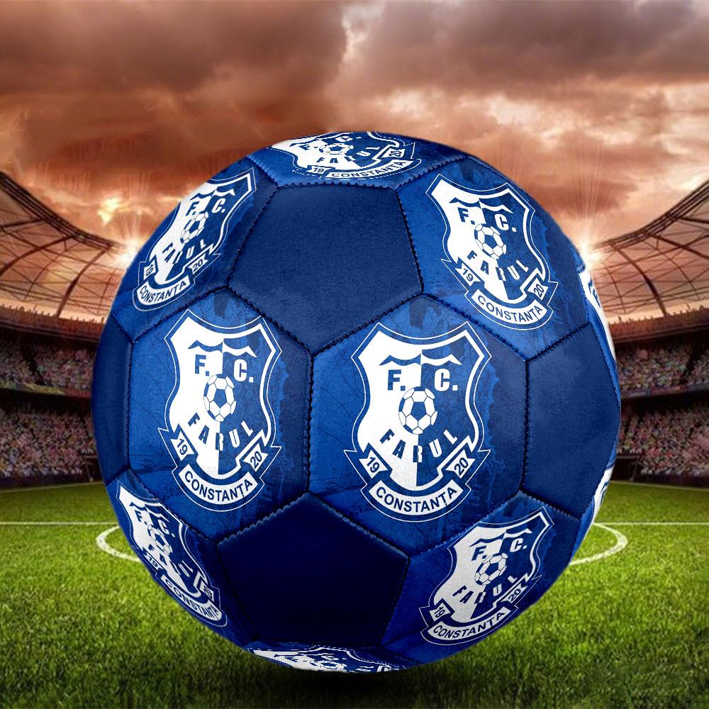 Farul FC Size 5 Soccer Ball, Machine-Stitched PVC, Durable & High Bounce, All Ages Fit, fan merchandise, matches & outdoor use.