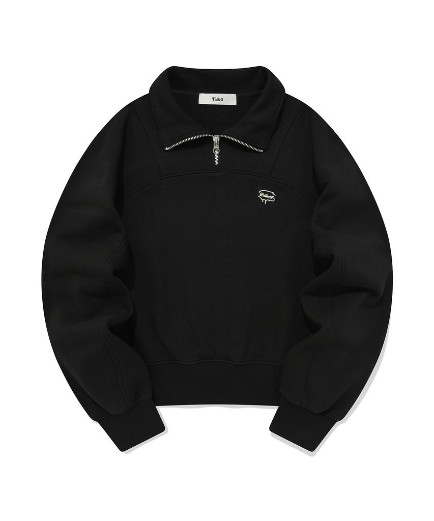 FALLETT Half Zip Sweatshirt Black