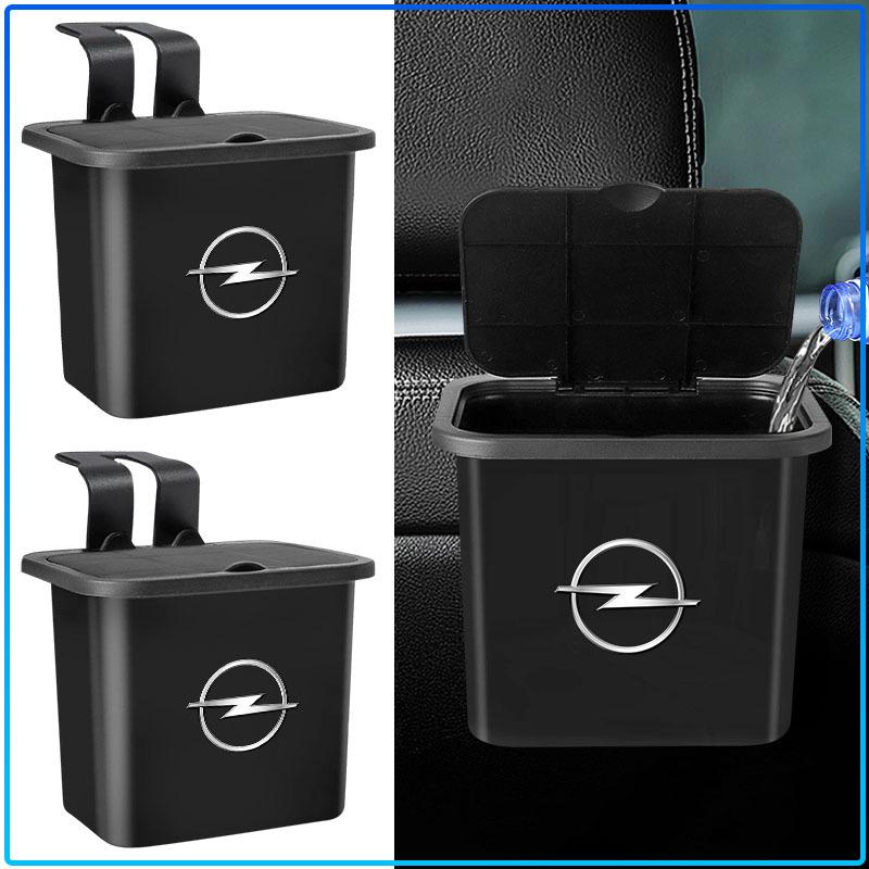 Car Trash Can Portable Hanging Vehicle Garbage Case Stickers For Opel Astra H G J Insignia Mokka Zafira Corsa Vectra B C D